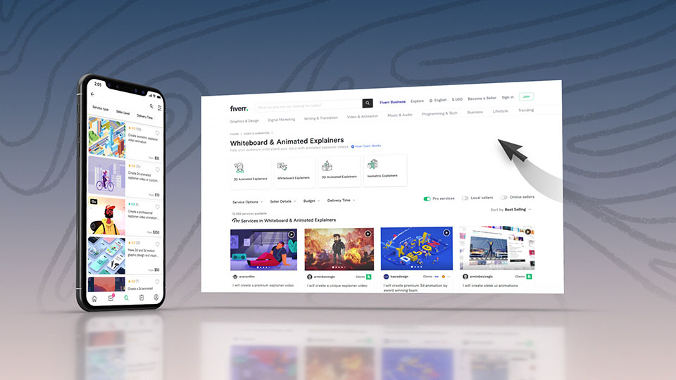 Thumbnail image from Fiverr IPO project